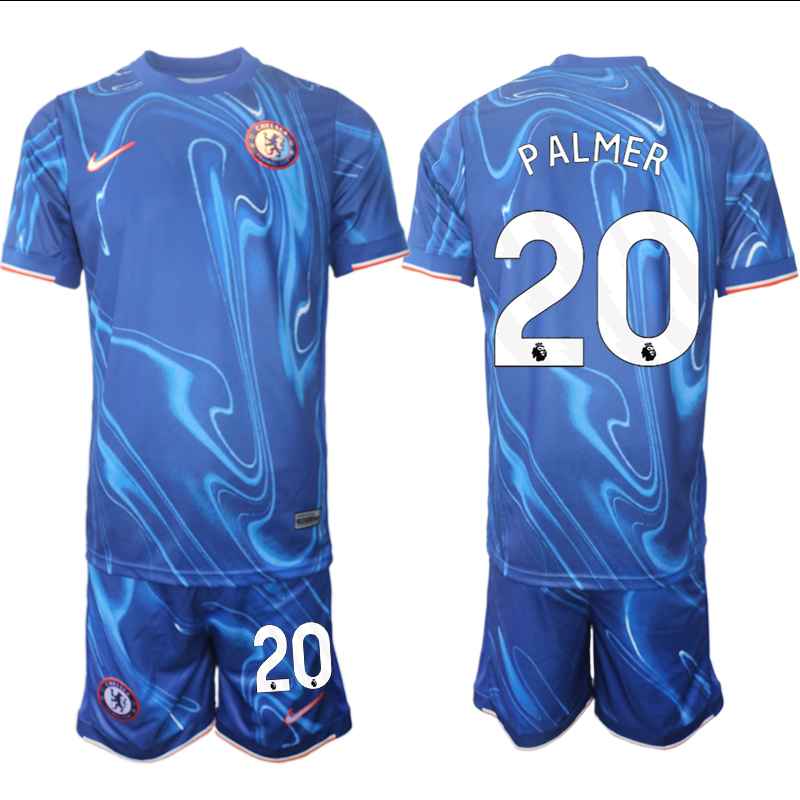 Men 2024-2025 Club Chelsea home Blue 20 Soccer Jersey